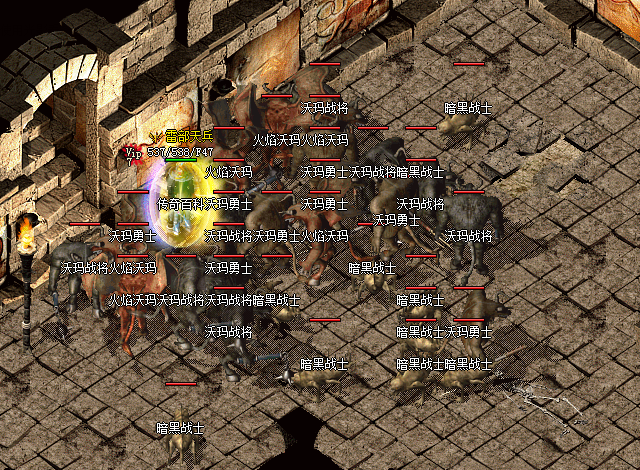 使用火墙术合作冰咆哮技术可一次性吸引8-10只怪物会集清理 使用火墙术合作冰咆哮技术可一次性吸引8-10只怪物会集清理